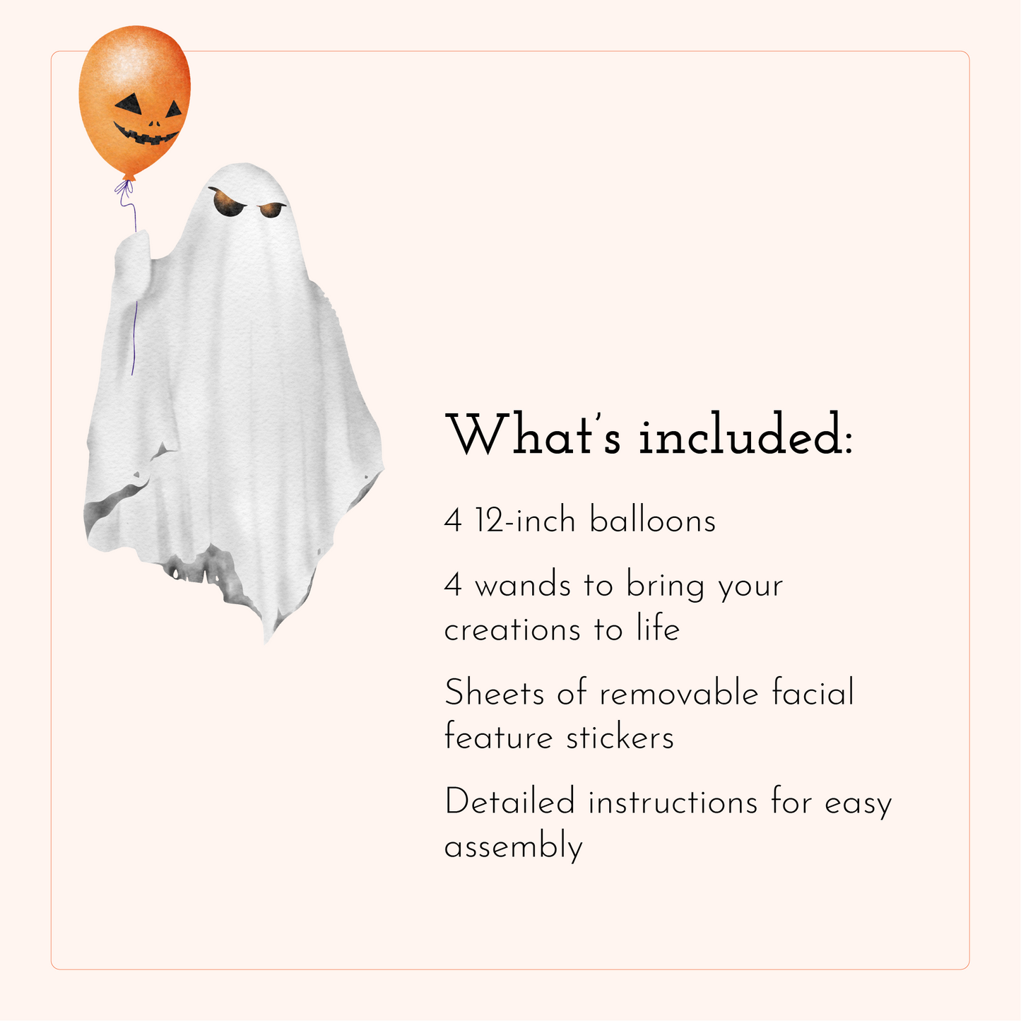 Ghost Balloon Craft Kit