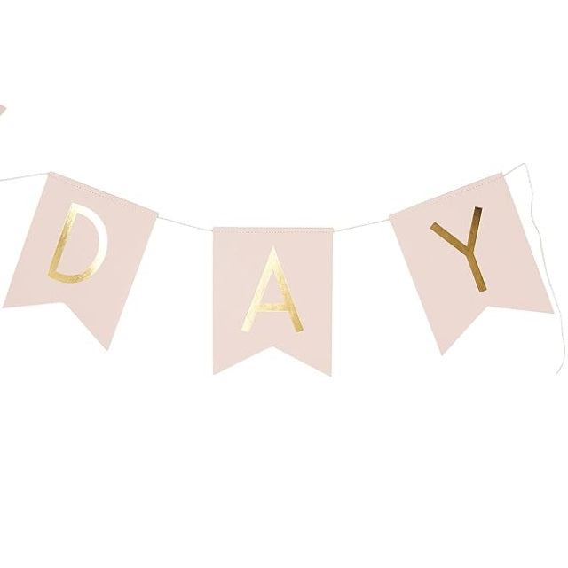 Happy Birthday Pink Garland
