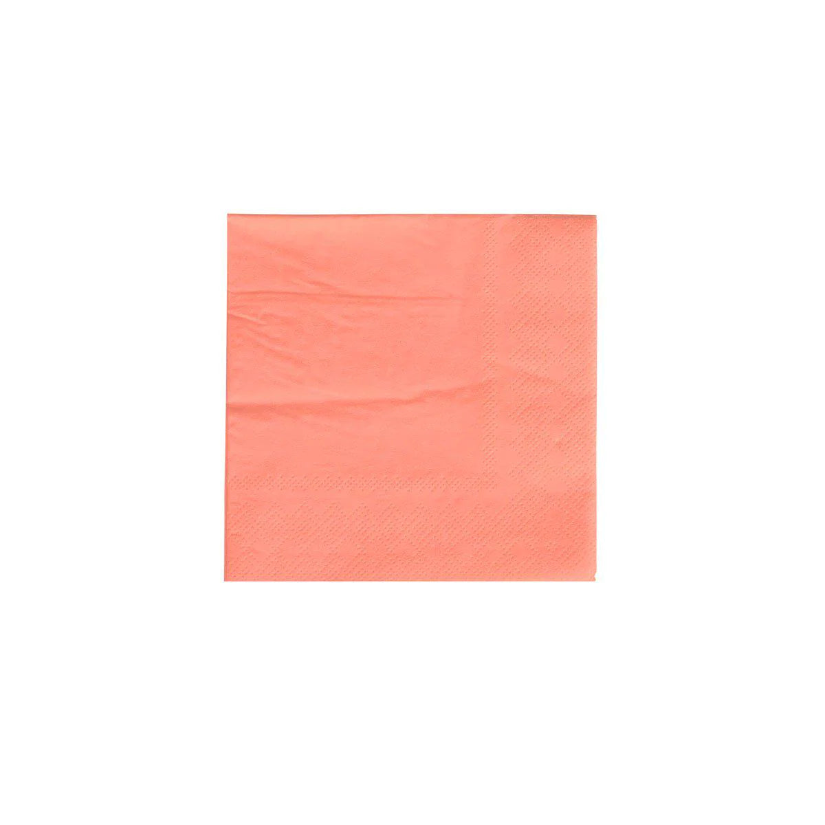 Neon Coral Cocktail Napkin