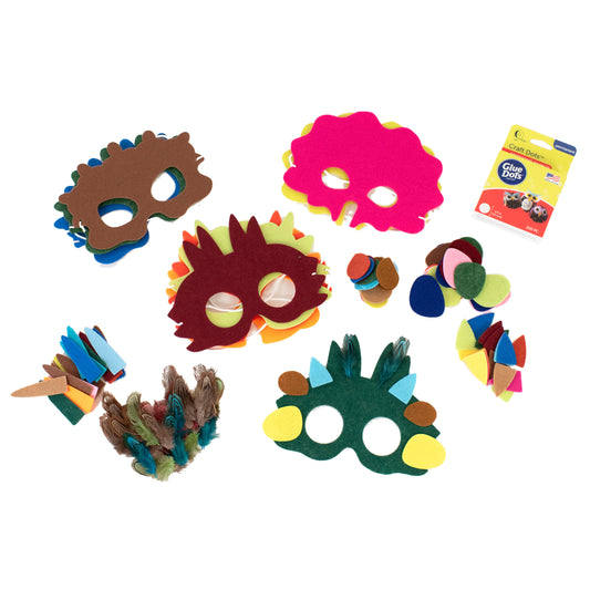 Design-Your-Own Dinosaur Mask Party Kit