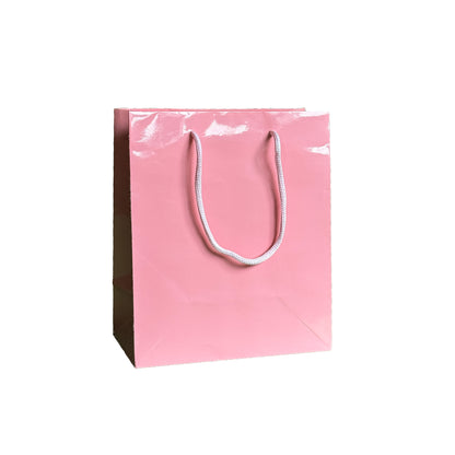 Glossy Pink Party Favor Bag